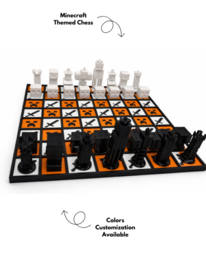 Minecraft Themed Chess Set
