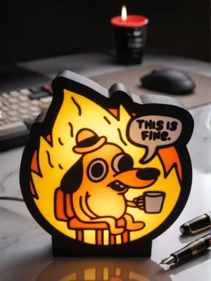 "This Is Fine" Meme Light box